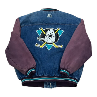 90s Starter Denim Mighty Ducks Jacket size XL