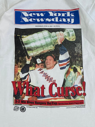 94 Rangers What Curse Newsday Tshirt size Large (D6)