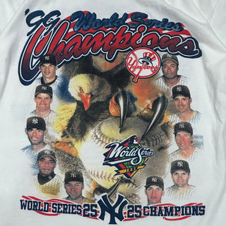 1999 Yankees World Series Champions Double Sided Tshirt size XL