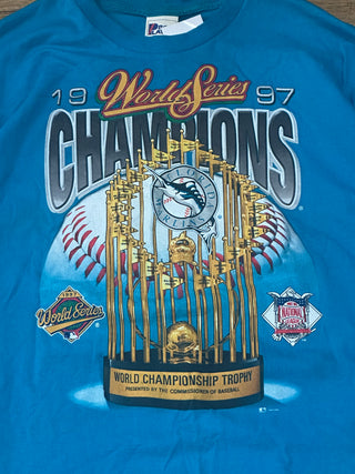 1997 World Series Champions Florida Marlins Tshirt Sz XL