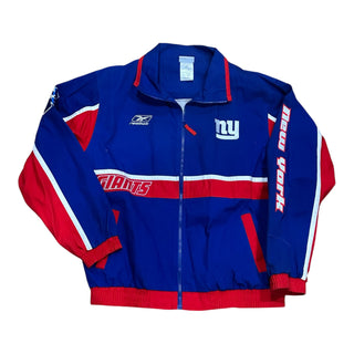 New York Giants Racing Style Jacket Sz L