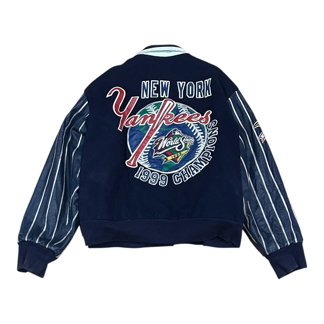 New York Yankees ジャケット XL 1999 Yankees World Series Leather Varsity Jacket size XL – Mr