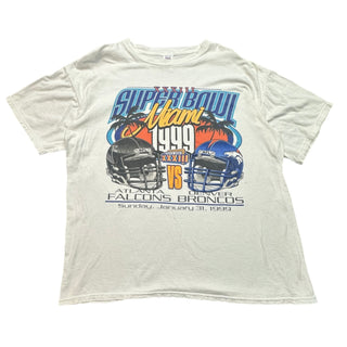 1999 Falcons Broncos Super Bowl Tshirt size XL