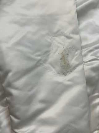80s Islanders White Satin Jacket size L