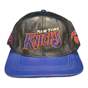 Knicks Leather SnapBack