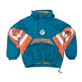 Miami Dolphins Pullover Jacket Sz L (DP)