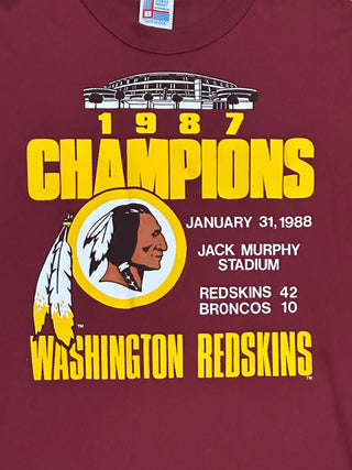 1987 Super Bowl Champions Washington Redskins Thshirt sz L