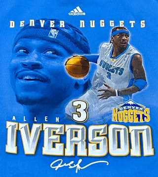 Denver Nuggets Allen Iverson player Tshirt Sz L