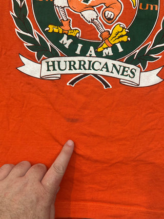 Miami Hurricanes Hoodie Tshirt size XL