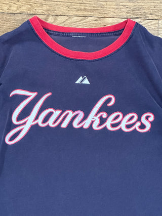 New York Yankees Ringer tee sz L