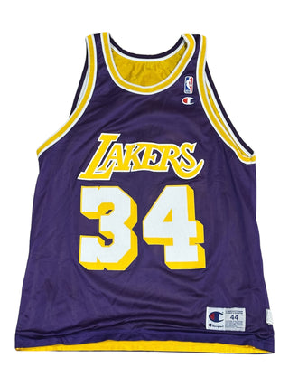 90s Lakers Shaquille Oneal Reversible Jersey size 44/L