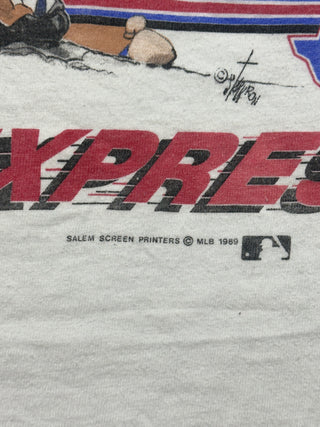 1989 Rangers Nolan Ryan K-Express Tshirt size