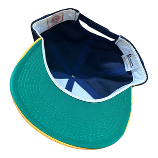 Michigan Wolverines Double Line Two Tone Script SnapBack