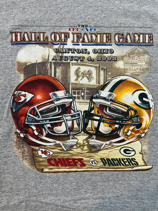 2003 Chiefs Packers HOF Game Tshirt size L