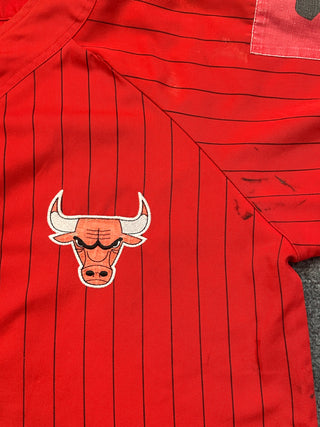 90s Bulls Pinstripe Baseball Jersey  size XL