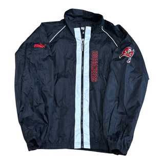 Tampa Bay Buccaneers Black Windbreaker Jacket Sz L