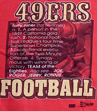 San Francisco 49ers Definition Tshirt Sz Large