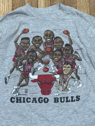 Chicago Bulls Slam Dunk Caricature Tshirt Sz M