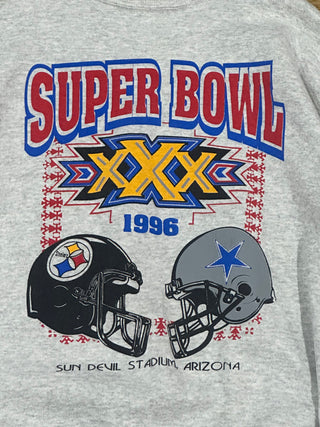 1996 Super Bowl Steelers vs. Cowboys Crewneck size Large