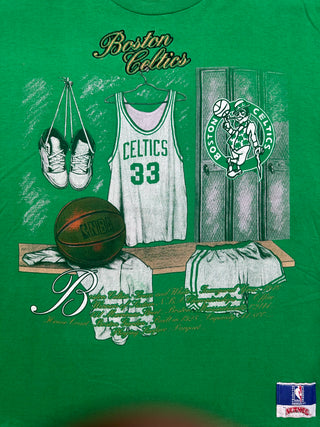 Boston Celtics Larry Lockerroom Tshirt size L