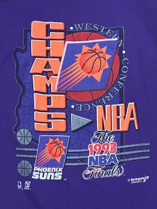 1993 Phoenix Suns NBA Finals Tshirt Sz L (298)