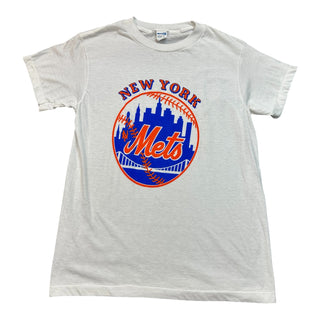 80s Mets Anvil White Tshirt size Medium