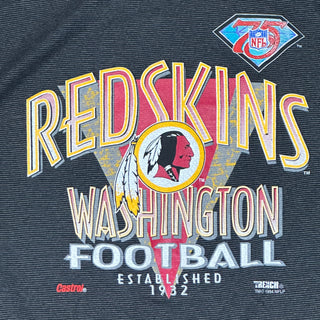 90s Washington Redskins 75th Anniversary Tshirt size XL