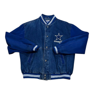 Dallas Cowboys Denim Bomber Jacket Sz M