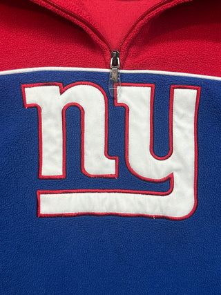 NY Giants Half Zip Fleece Pullover size XL