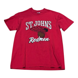 St John’s Redmen Logo Arch Tshirt Sz L