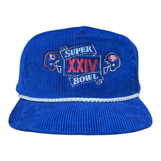 1986 Super Bowl Broncos Vs 49ers Corduroy SnapBack