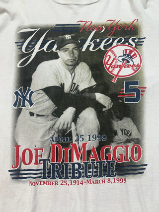 1999 Yankees DiMaggio Tribute Tshirt size XL