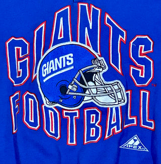 youth M New York Giants  Helmet Spellout Hoodie