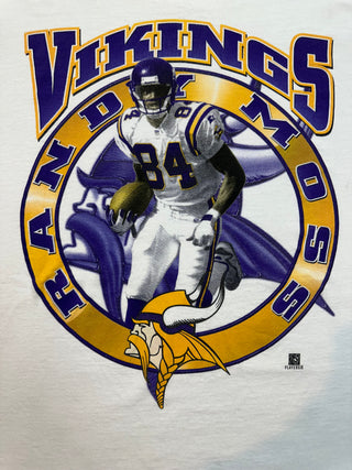 90s Vikings Randy Moss Tshirt size L