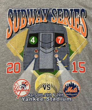 2015 Subway Series Yankees Mets Tshirt size XL