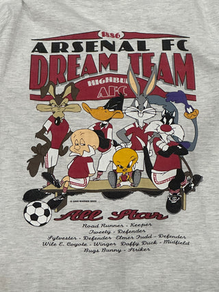 Arsenal FC Dream Team Looney Tunes Tshirt Sz L (270)