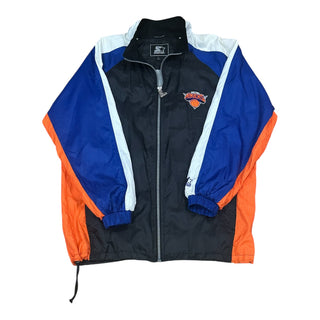 90s Knicks Trench Windbreaker Jacket size Large