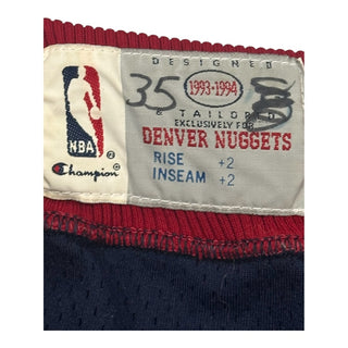 1993-94 Nuggets Game Worn Shorts size 40/2X