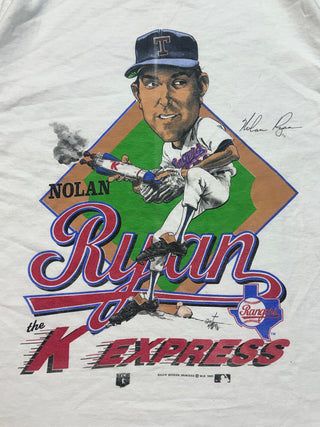 1989 Rangers Nolan Ryan K-Express Tshirt size