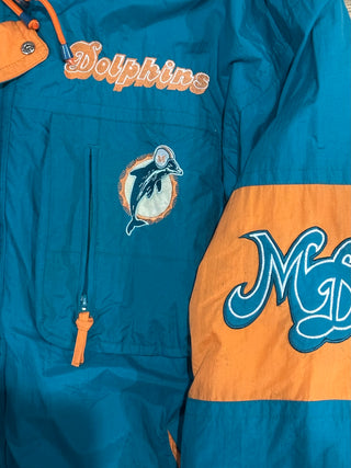 Miami Dolphins Heavyweight 3/4 Jacket Sz XL