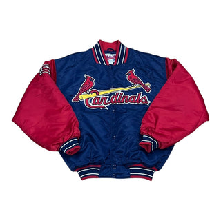 St Louis Cardinals Two Tone Satin Jacket Sz L