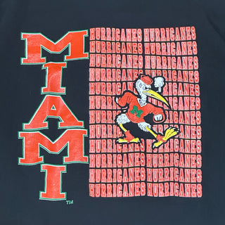 90s Miami Hurricanes Spellout Tshirt size L