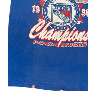 1990 Rangers Patrick Division Champions Tshirt size L