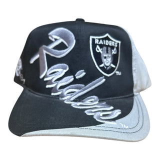 Oakland Raiders Sheild Script Two Tone Snapback