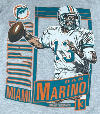 Miami Dolphins Dan Marino Trading Card Tshirt Sz L