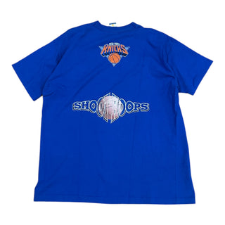 90s Knicks Shoot Hoops Double Sided Tshirt size XL