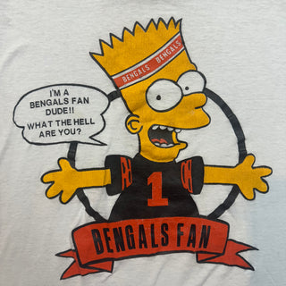 90s Bart Simpson Bengals Tshirt size M