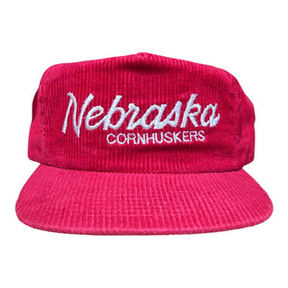Nebraska Cornhuskers Single line Corduroy Script Zipback