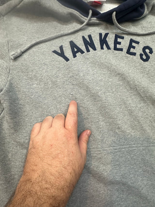 Yankees Cut Off Hoodie size M
