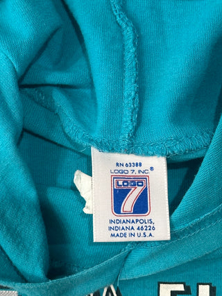 Florida Marlins Line Drive Hooded Tshirt Sz M